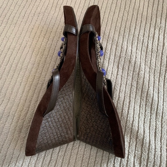 Montgomery Bay Club Wedge Slide Sandals Size 10 - Picture 4 of 7